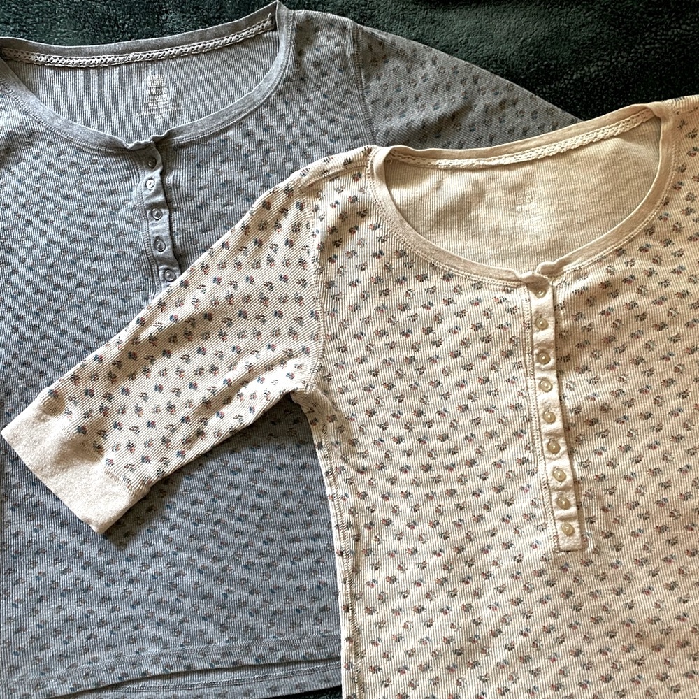 Two floral thermals